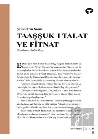Taaşşuk-ı Talat ve Fitnat - Şemseddin Sami - Turkuvaz Kitap