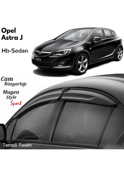 Opel Astra J 2009 - 2015 Arası Mügen Cam Rüzgarlığı 4 Lü Takım