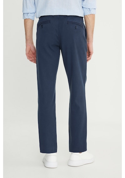 Erkek Lacı Pamuklu Comfot Fit Rahat Kesim Yan Cepli Armürlü Casual Esnek Pantolon Lacı