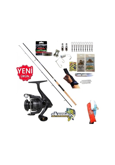Okuma Revenger Rv-4000a 270cm 10-40gr Kudos Shadow Kıyı Olta Takımı Seti