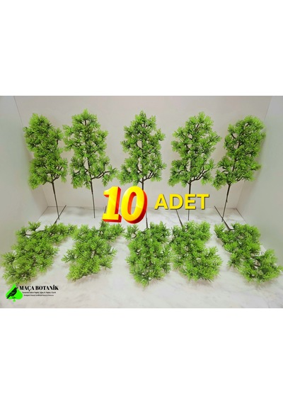 Yapay Bonsai Dalı 10 Adet Yeşil