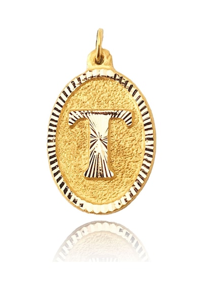 0.25 Gram 14 Ayar Altın T Harf Kolye Ucu