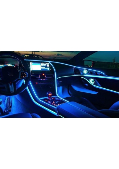 Araç İçi Ambiyans Aydınlatma Sistemi 64 Renk Rgb Led Bluetooth Destekli - Müzik Ve Ses Duyarlı 9"