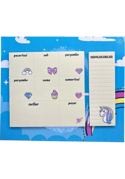 25x21 104 Sayfa Haftalık Planner Ve Yapılacaklar - Unicorn Diğer