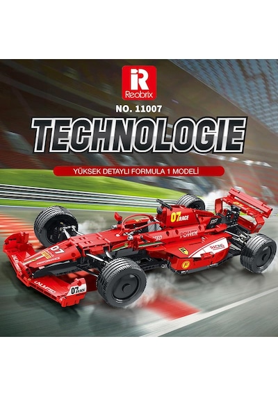 Reobrix Racing Car Static Edition Ferrari F1 11007 Brick Yapım Seti