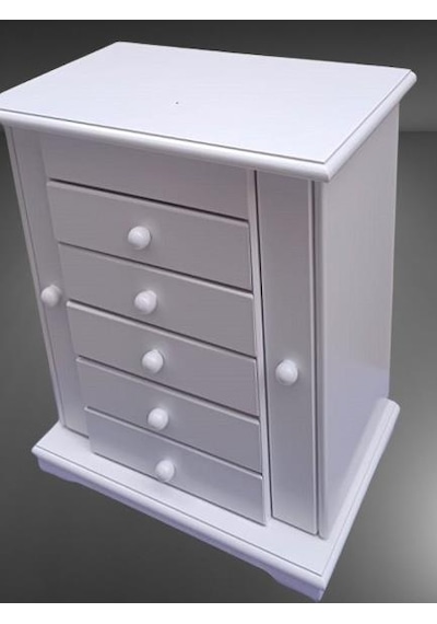 Hobi Dekoratif 90372 Takı Şifonyer 7çekm Gizli Çem Modüllü Parlak Beyaz El Yapım Hobi Dekoratif 90372 Takı Şifonyer 7çekm Gizli Çem Modüllü Parlak Beyaz El Yapım