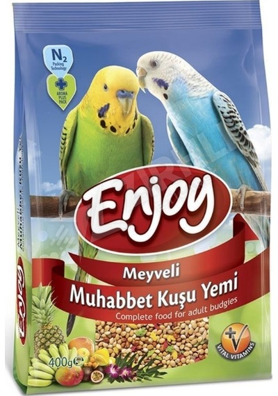 4 Adet Enjoy Muhabbet Kuşu Meyveli 400 Gr