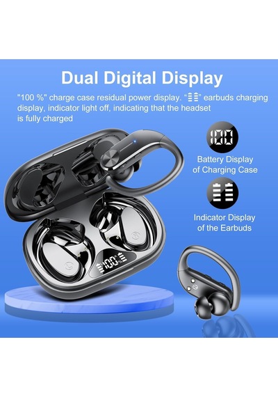 Ayrex Kulak Tomurcukları Kablosuz Kulaklıklar Bluetooth 5.3 Hifi Stereo Koşu Kulaklıkları 68 Saat Çalma Süresi Sp