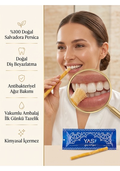 Vakumlu Doğal Misvak Taze Doğal Ağız Bakım Çubuğu