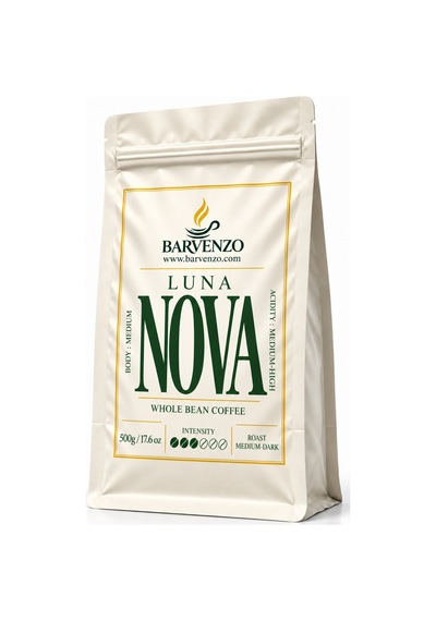 Barvenzo Luna Nova 500 G Zarif Dokunuş Çekirdek Kahve Moka Pot