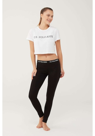 U.S. Polo Assn. Kadın Siyah Tayt 16605 Siyah