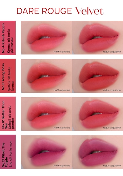 Missha Dare Rouge Velvet Yoğun Pigmentli Blur Etkili Nemli Kadife Bitişli Ruj 31 Magenta Dawn