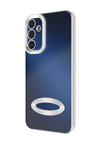 Galaxy Uyumlu A25 Kılıf Kamera Korumalı Logo Gösteren Tchs Omega Kapak - Lila Lila