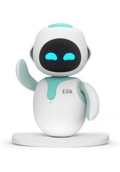 Eilik - Akıllı Masaüstü Arkadaşı Robot İnteraktif, Duygusal Zeka Ve Dokunmatik Tepkili Eğitici Oyuncak Mavi