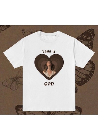 Y2k Lana Del Rey Tshirt Beyaz