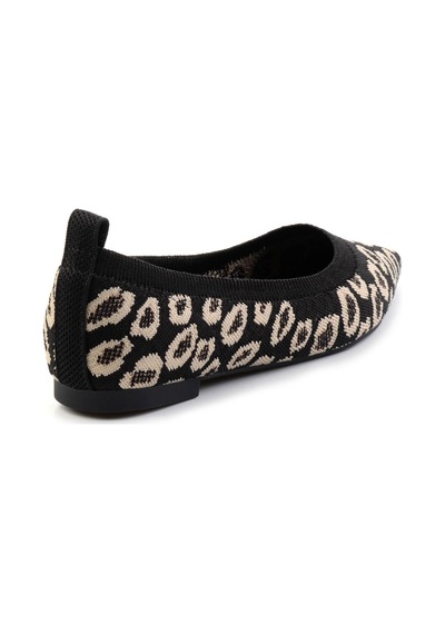 Siyah Leopar Kadın Babet K01327018482 Siyah
