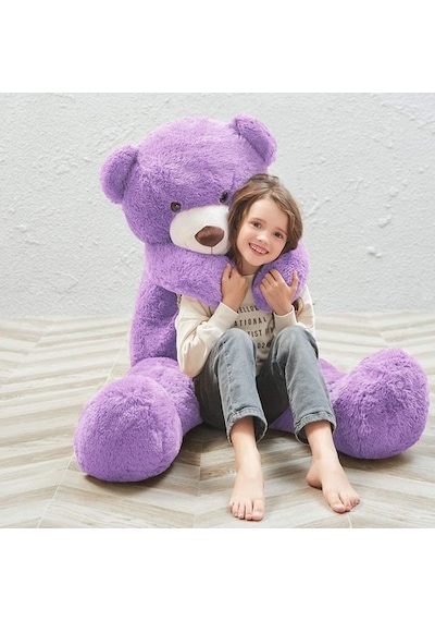 Peluş 120 Cm Papyonlu Sevimli Ayı - Sevgiliye Özel Hediye
