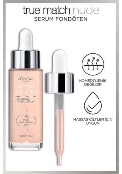 Match Nude Fondöten Serum 1-2 Rosy Light 0