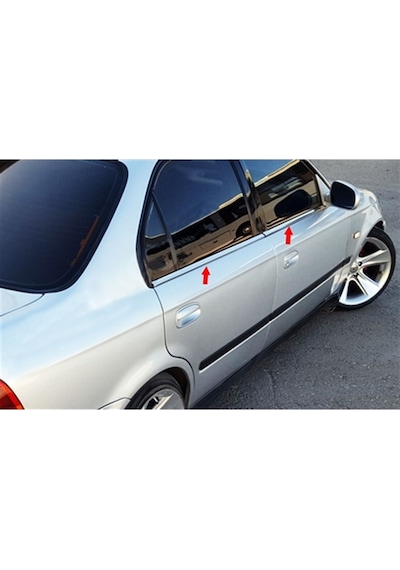 Woc Chrome Honda Civic Sedan Krom Cam Çıtası 1996-2000 4 Parça  Pa