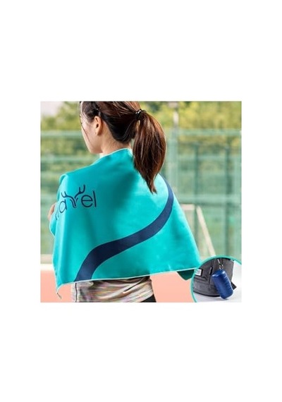 Çantalı Siyah Mikrofiber Havlu 60x120cm, Spor Ve Seyahat Için Pratik Diğer