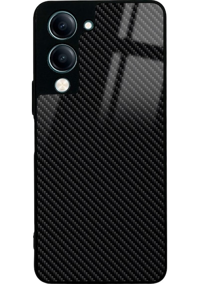Vivo Y04 Carbon Tasarımlı Glossy Telefon Kılıfı Çok Renkli