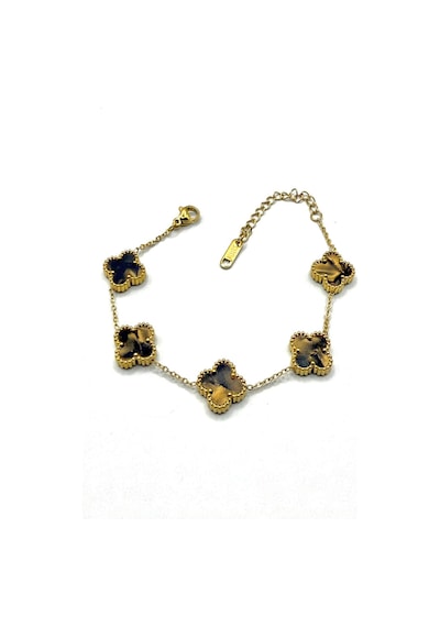 Kadın Çelik Bileklik Fosfor Yonca Marka Beşli Çift Taraflı Bileklik Çok Renkli