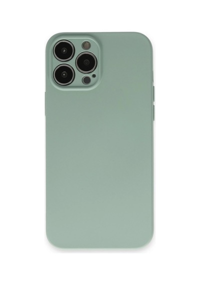 Newface - 556 - İphone 13 Pro Max Kılıf Nano İçi Kadife Silikon - - Edntrend - Su Yeşili