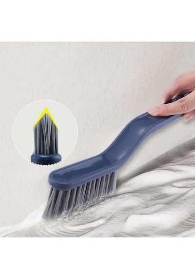 Cımbızlı Fırça Çok Amaçlı Kademeli Kesim Uçlu Banyo Klozet Kenar Çok Renkli