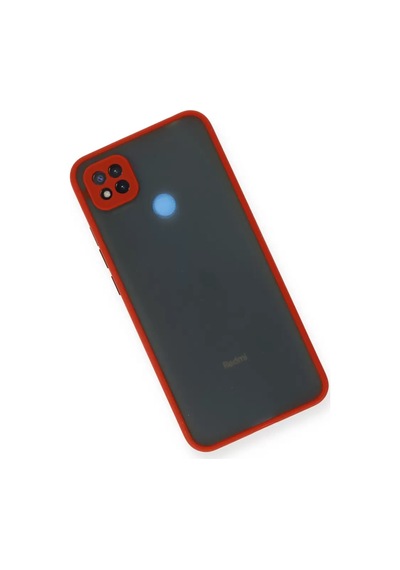 Newface Xiaomi Redmi 9c Kılıf Montreal Silikon Kapak - Kırmızı