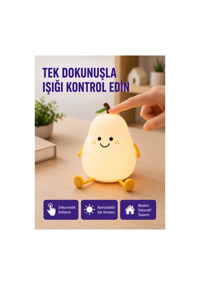 Dekoratif Armut Led Lamba Renk Ayarlı Şarj Edilebilir Çok Rnekli