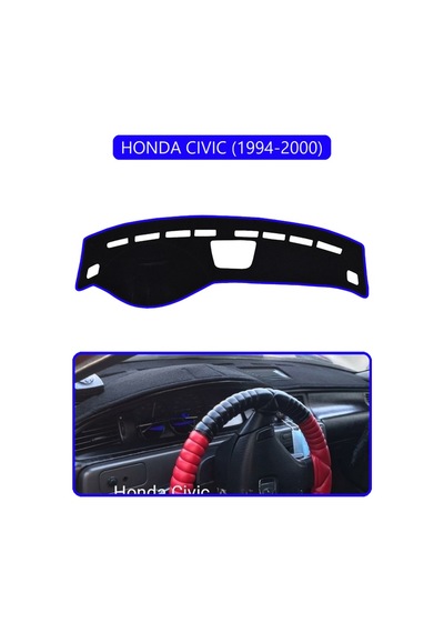 Honda Cıvıc 1994-2000torpido Koruma Halısı Mavi Kenar