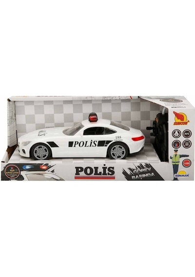 Nessiworld 20357 Uzaktan Kumandalı Suncon Işıklı Polis Arabası 21 Cm Çok Renkli