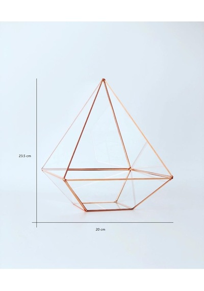 Dekoratif Cam Fanus - Geometrik Cam Fanus - Teraryum Cam Fanus (489240998)