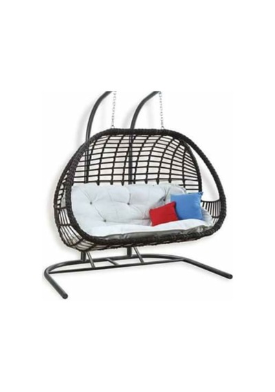 Makrome&Tasarım Çift Kişilik Rattan Salıncak (519321514) Kahverengi