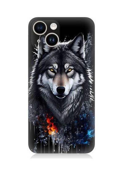 Apple Uyumlu iPhone 13 Mini Silikon Kılıf Yalnız Kurt