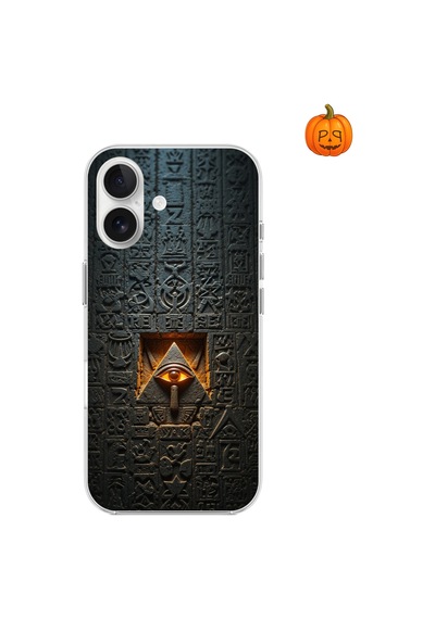 Apple Uyumlu iPhone 16 Şeffaf Kılıf Antik Mısır 4 Tasarımlı