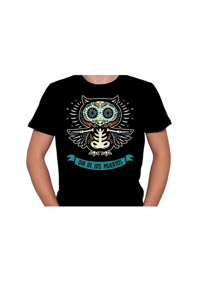 Baykuş Owl Dia De Los Muertos Tişört Unisex T-shirt 001