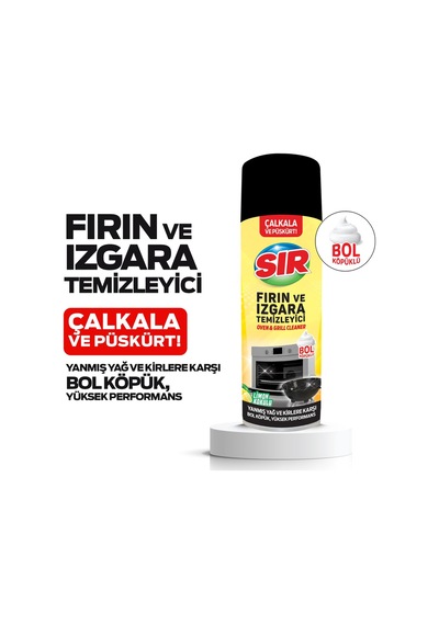 Sır Fırın ve Izgara Temizleyici Köpük 500 ML