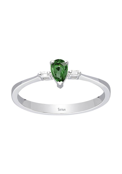 Sirius Baget Pırlanta Ve Yeşil Safir Taşlı Yüzük 0846R0004