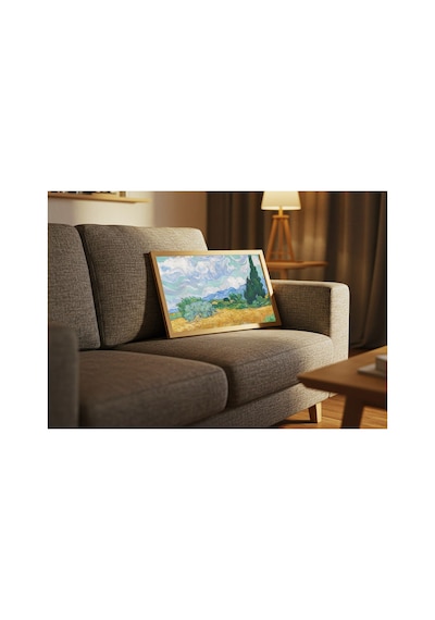 Van Gogh Selvili Buğday Tarlası Çerçevesiz Poster 30x42 Cm A3 Tablo Duvar Dekoru Mat Fotoğraf Kağıdı