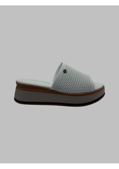 Pierre Cardin Pc-7354 Kadın Deri Terlik Beyaz