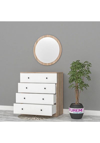 Aysen Aynalı Şifonyer Mdf Antrasit Aysen Aynalı Şifonyer Mdf Antrasit
