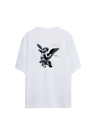 Eros Oversize Unisex T-shirt Beyaz