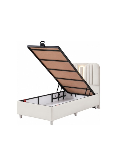 Baza Seti, Porto Ledli Tek Kişilik Baza Başlık Maxi Yatak Seti - 100x200 Cm 100 x 200 CM