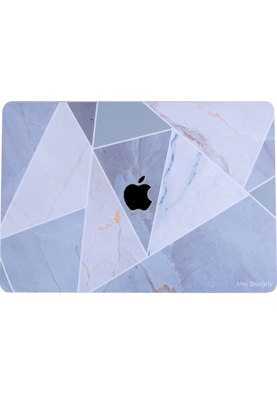 Apple Uyumlu MacBook Pro Kılıf 13inç M1-m2 Koruyucu Sticker Laptop Kaplama A2338 İle Marble14 Gri