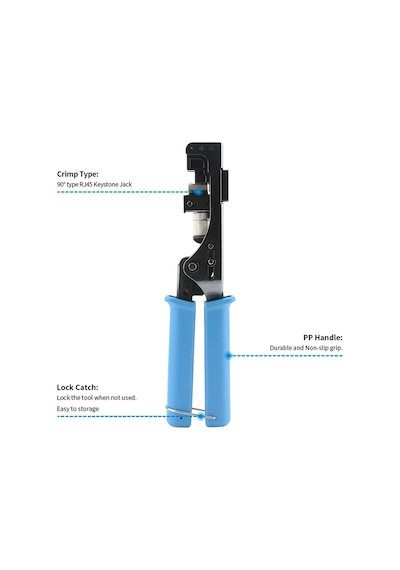 Rj45 L Tip Cat5 Cat5e Cat6 Keystone Pense 90 Derece Keystone Sonlandırma Elektrikçi Pensesi