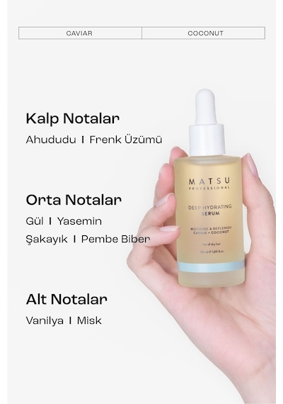 Matsu Deep Hydrating Kuru Saçlar İçin Yoğun Nemlendirici Serum 50 ML