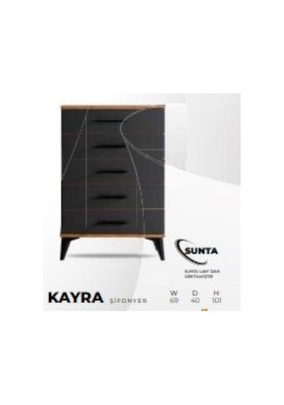 Ceyda Şifonyer Antrasit
