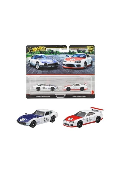 1:64 Hot Wheels Premium Car Culture 2'li Paket Toyota 2000gt - Toyota Supra Jbl03