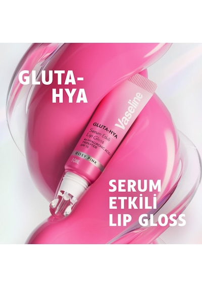 Gluta Hya Serum Etkili Lip Gloss Rosy Pink